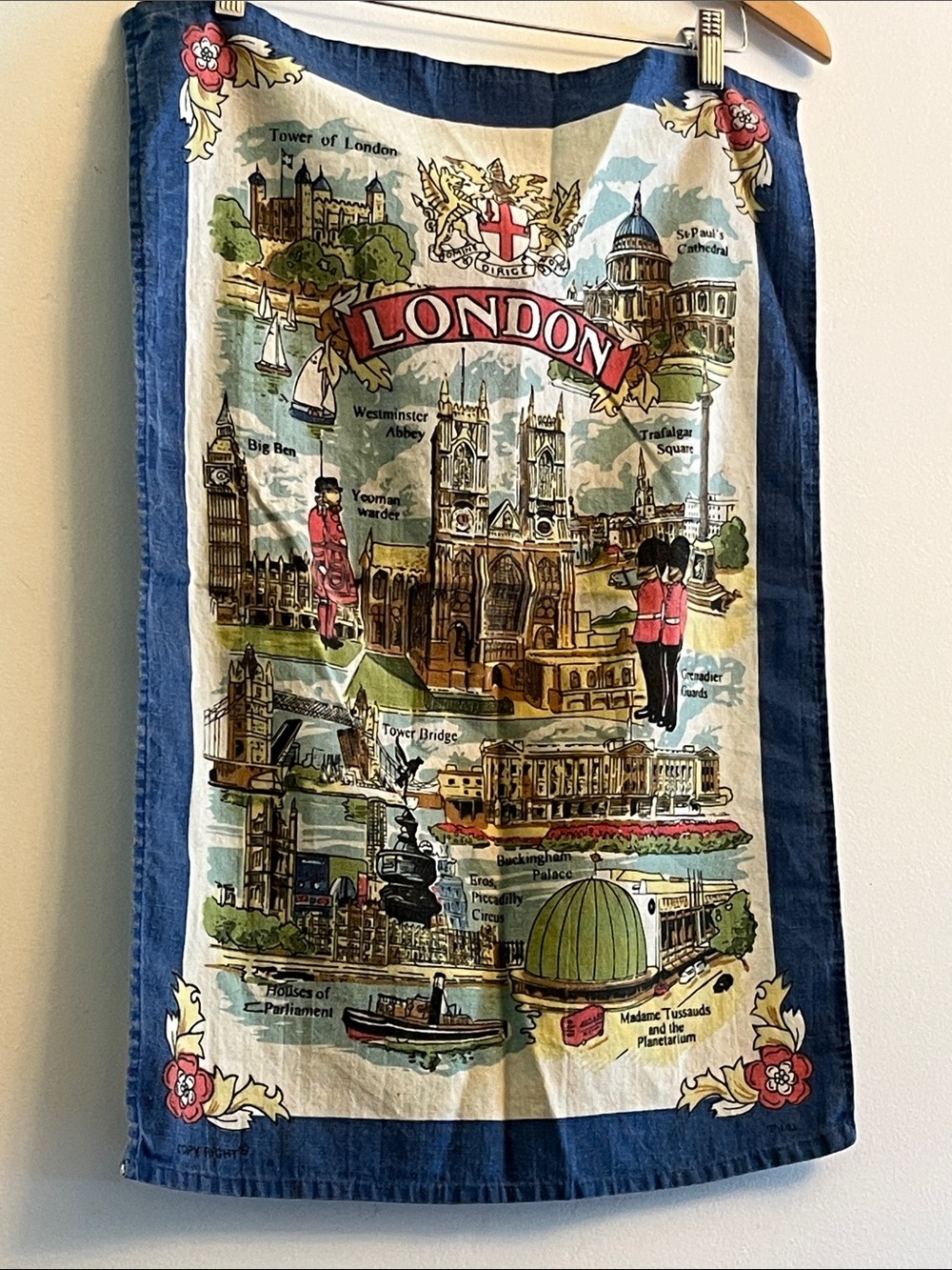 Vintage London Linen Tea Dish Towel